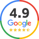 4.9 Google Rating Icon